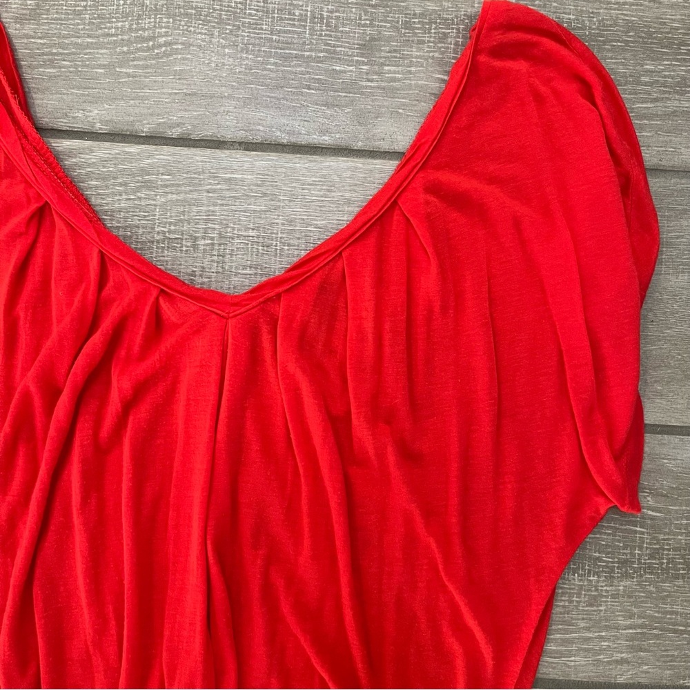 Anthropologie S Red/Pink Top